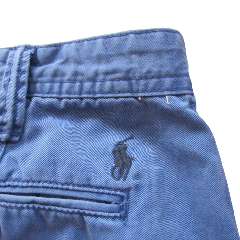 Polo Ralph Lauren Mens Blue Chino Shorts 35 Relaxed Fit Classic Cotton Twill - Picture 6 of 10